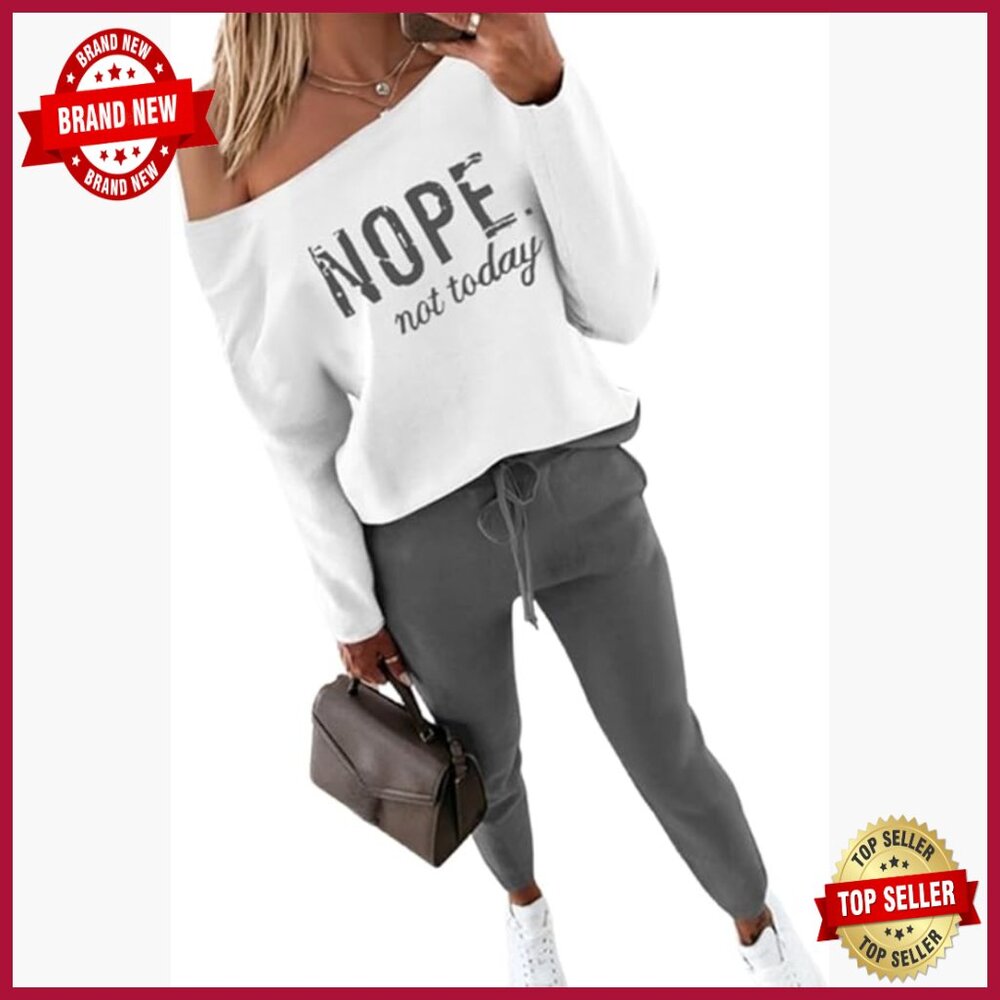 Women's Long Sleeve Tracksuit Set, Polyester Blend, Medium, 2-Piece